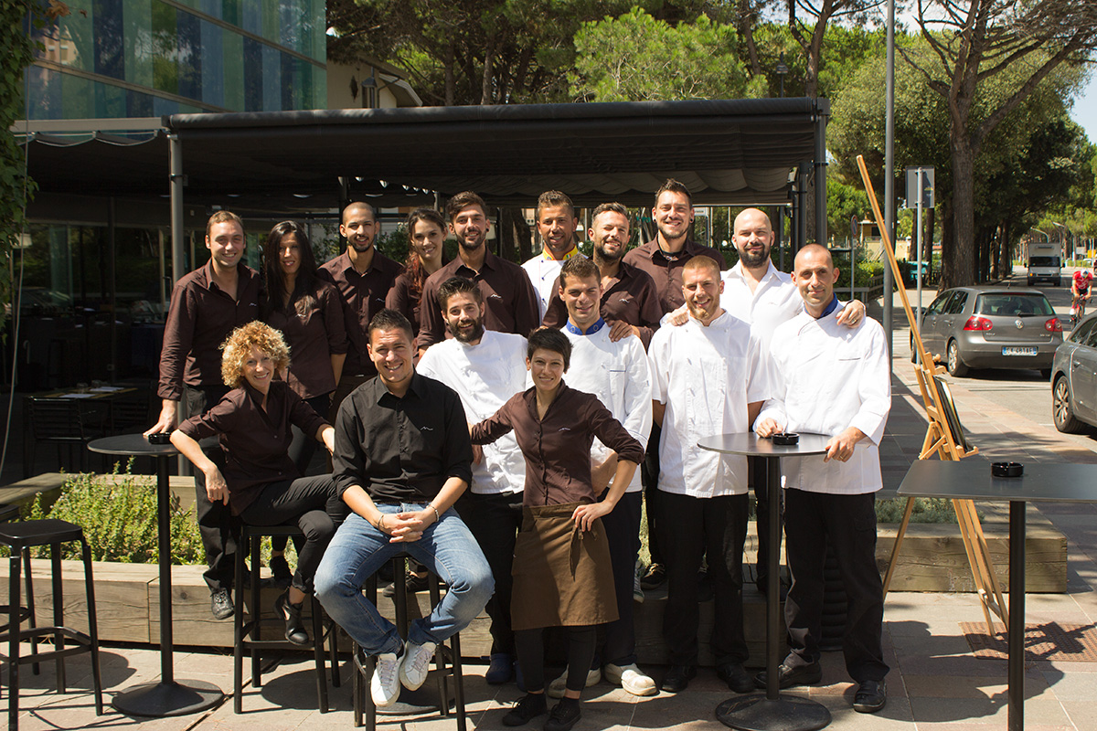 il team del ristorante merville